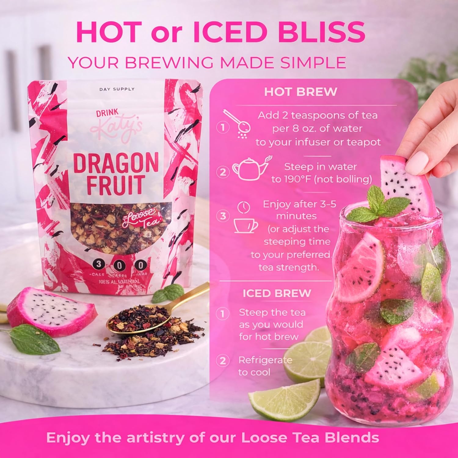 Dragonfruit Loose Tea | Drink Katy's®